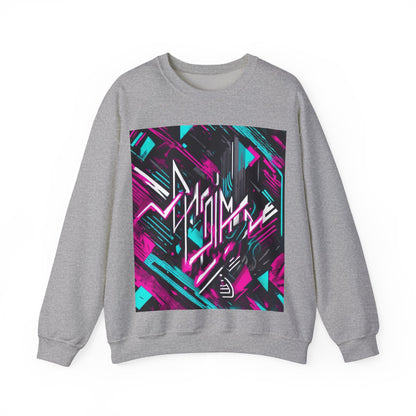 boostlete-recovery-progress-type-momentum-over-mood-diagonal-vector-0213 — Unisex Heavy Blend Crewneck Sweatshirt (Gildan)