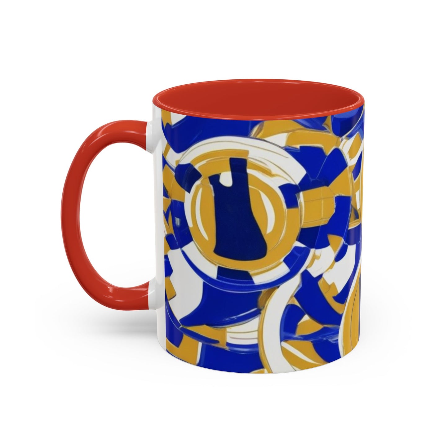 boostlete-field-day-icon-barbell-grainy-line-art-0906 — Accent Mug 11/15oz