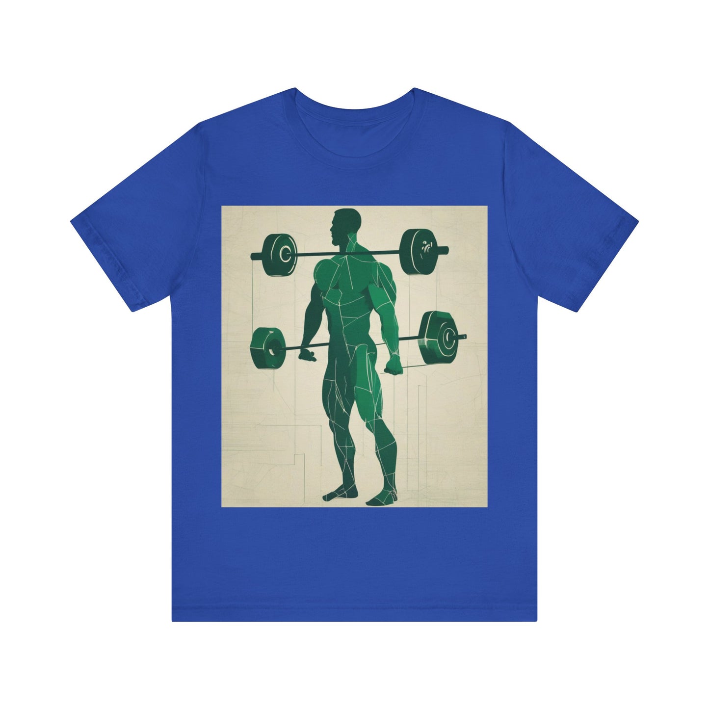 boostlete-boost-mode-scene-deadlift-glitch-blueprint-0044 — Unisex Jersey Short Sleeve (B+C 3001)