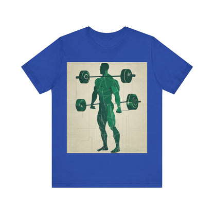 boostlete-boost-mode-scene-deadlift-glitch-blueprint-0044 — Unisex Jersey Short Sleeve (B+C 3001)