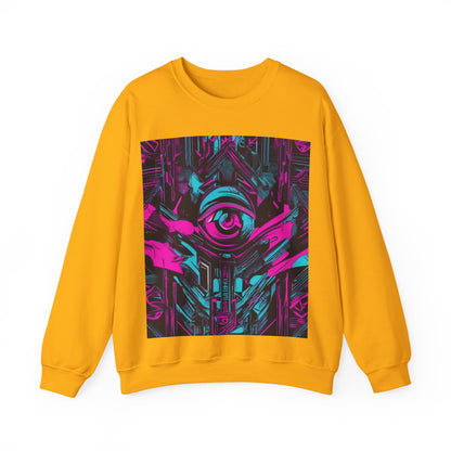 boostlete-iron-intent-type-eyes-up-forward-big-line-art-0065 — Unisex Heavy Blend Crewneck Sweatshirt (Gildan)
