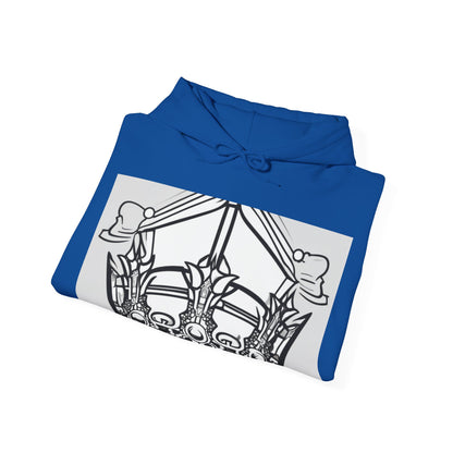 boostlete-quiet-power-icon-crown-outline-badge-0130 — Unisex Heavy Blend Hooded Sweatshirt (Gildan)