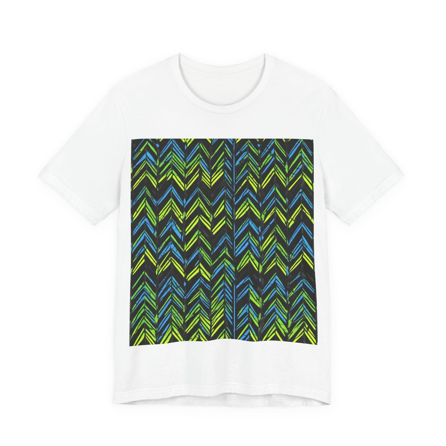 boostlete-mile-by-mile-pattern-chevron-monoline-0051 — Unisex Jersey Short Sleeve (B+C 3001)