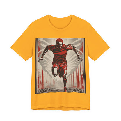 boostlete-am-crew-scene-sprinter-outline-athletic-0228 — Unisex Jersey Short Sleeve (B+C 3001)