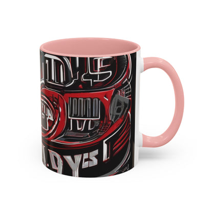 boostlete-boost-mode-type-win-the-day-outline-over-solid-monoline-0477 — Accent Mug 11/15oz