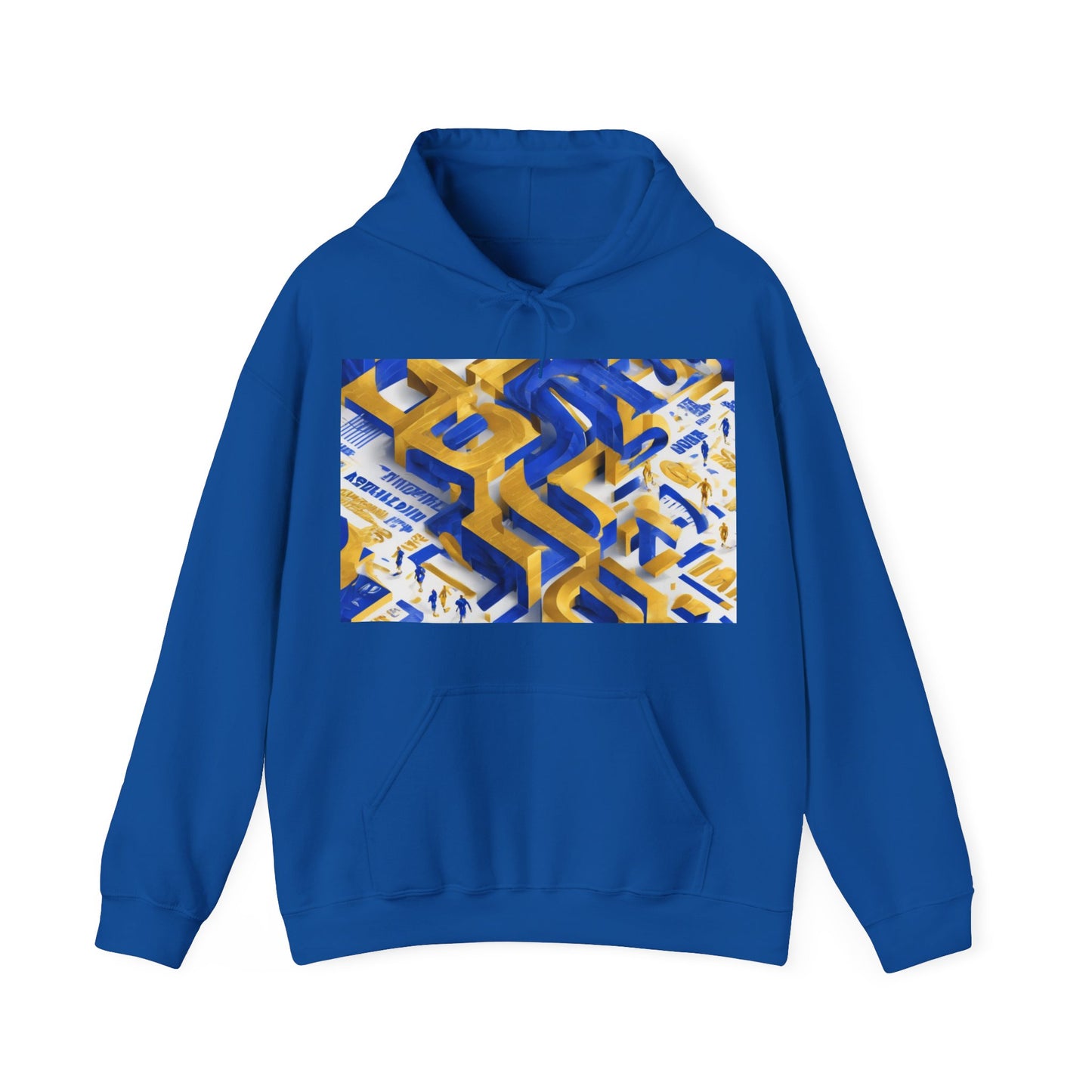 boostlete-iron-intent-type-one-more-rep-arc-isometric-0069 — Unisex Heavy Blend Hooded Sweatshirt (Gildan)