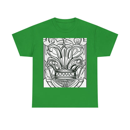 boostlete-boost-mode-icon-crown-offset-line-art-0190 — Unisex Heavy Cotton Tee (Gildan 5000)