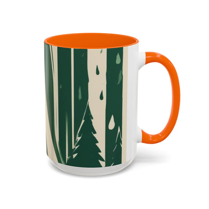 boostlete-quiet-power-icon-water-glitch-retro-0186 — Accent Mug 11oz/15oz