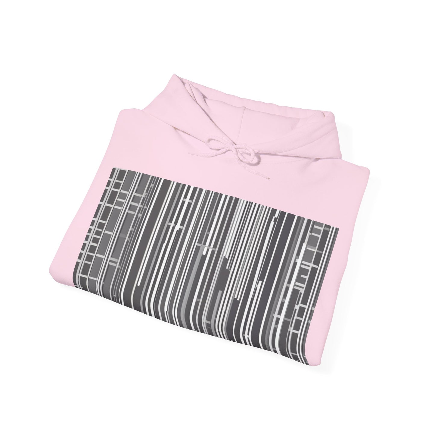 boostlete-boost-mode-pattern-barcode-blueprint-0463 — Unisex Heavy Blend Hoodie (G18500)