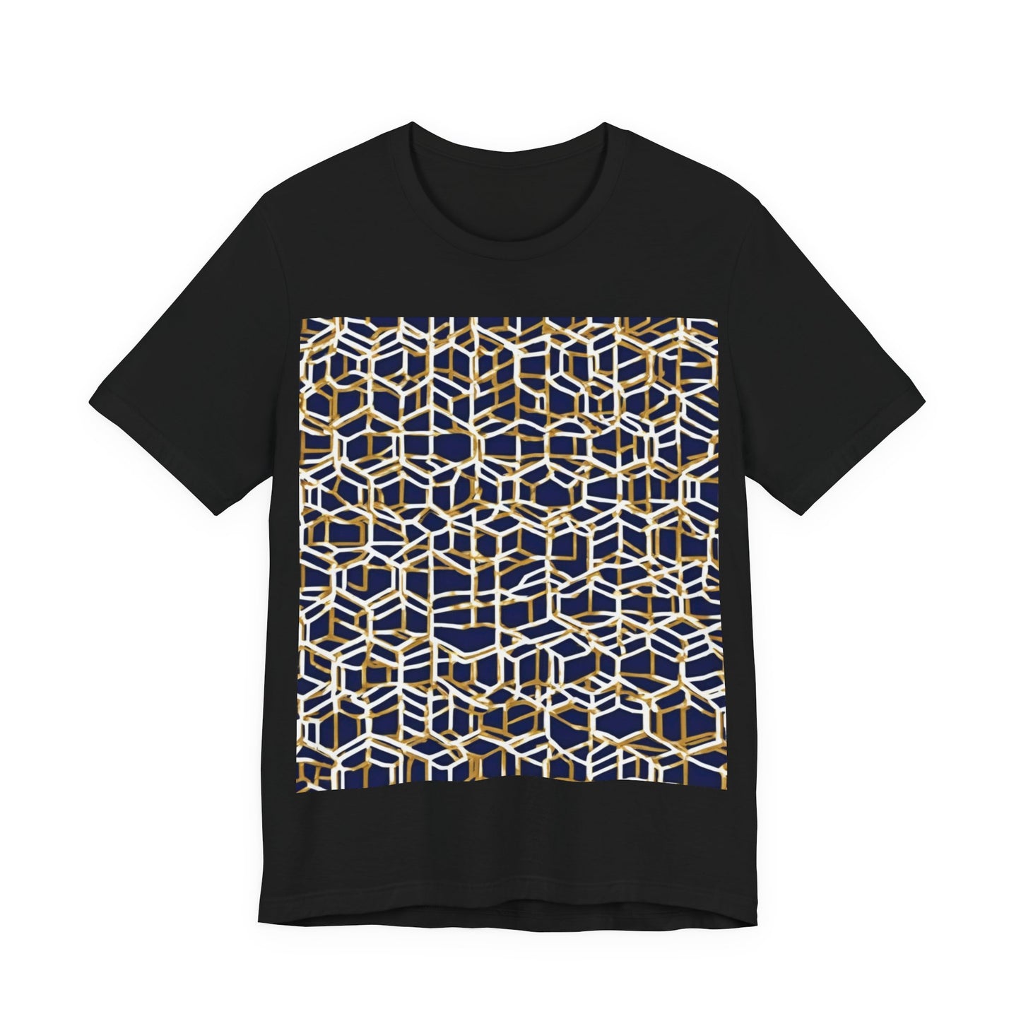 boostlete-am-crew-pattern-hex-industrial-0131 — Unisex Jersey Short Sleeve (B+C 3001)