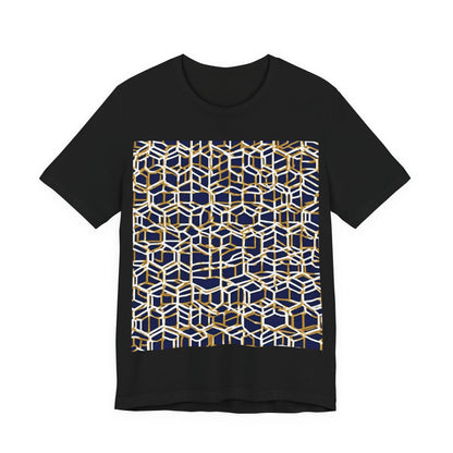 boostlete-am-crew-pattern-hex-industrial-0131 — Unisex Jersey Short Sleeve (B+C 3001)