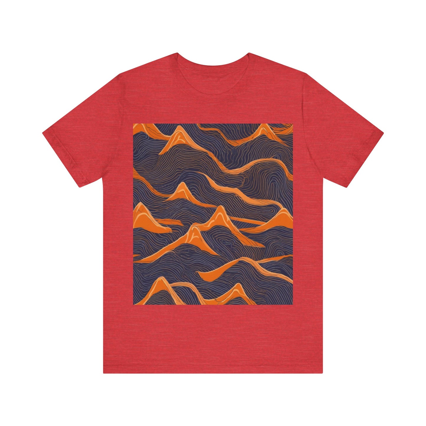 boostlete-boost-mode-pattern-topographic-engraved-0035 — Unisex Jersey Short Sleeve (B+C 3001)