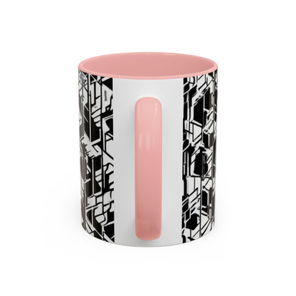 boostlete-field-day-pattern-micro-blueprint-0927 — Accent Mug 11/15oz