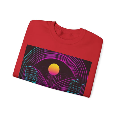 boostlete-rise-grind-icon-sunrise-motion-paper-0962 — Unisex Heavy Blend Crewneck (G18000)