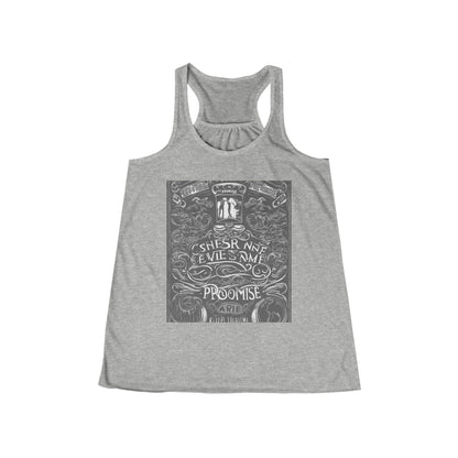 boostlete-boost-mode-type-keep-the-promise-big-monoline-0049 — Women's Flowy Racerback Tank (B+C 8800)