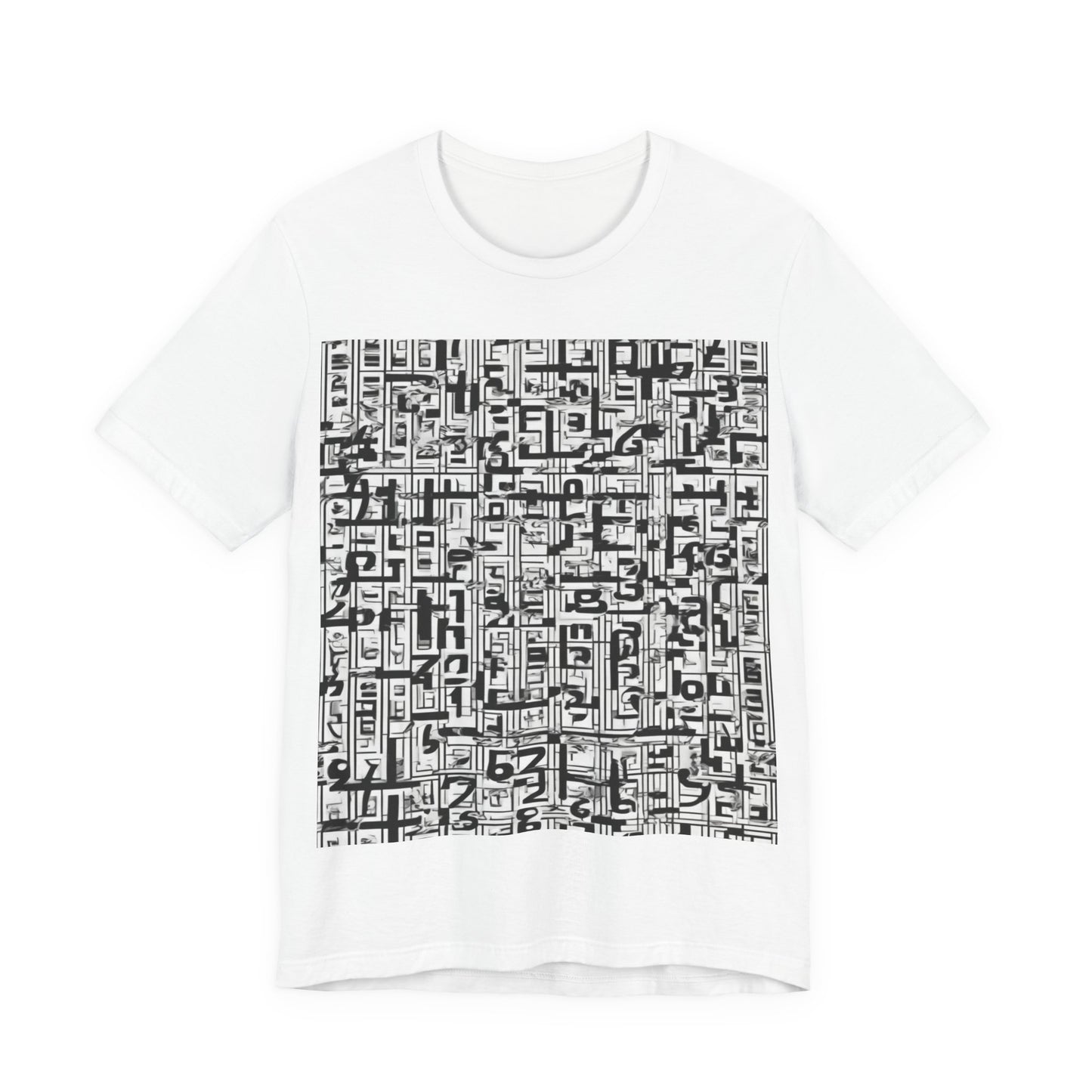 boostlete-boost-mode-pattern-plate-number-engraved-0103 — Unisex Jersey Short Sleeve (B+C 3001)