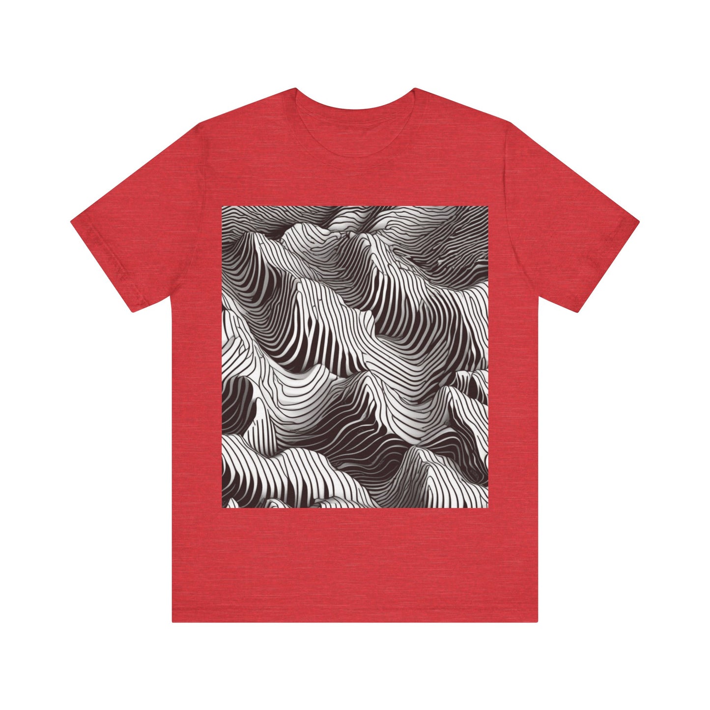 boostlete-field-day-pattern-topographic-isometric-0211 — Unisex Jersey Short Sleeve (B+C 3001)