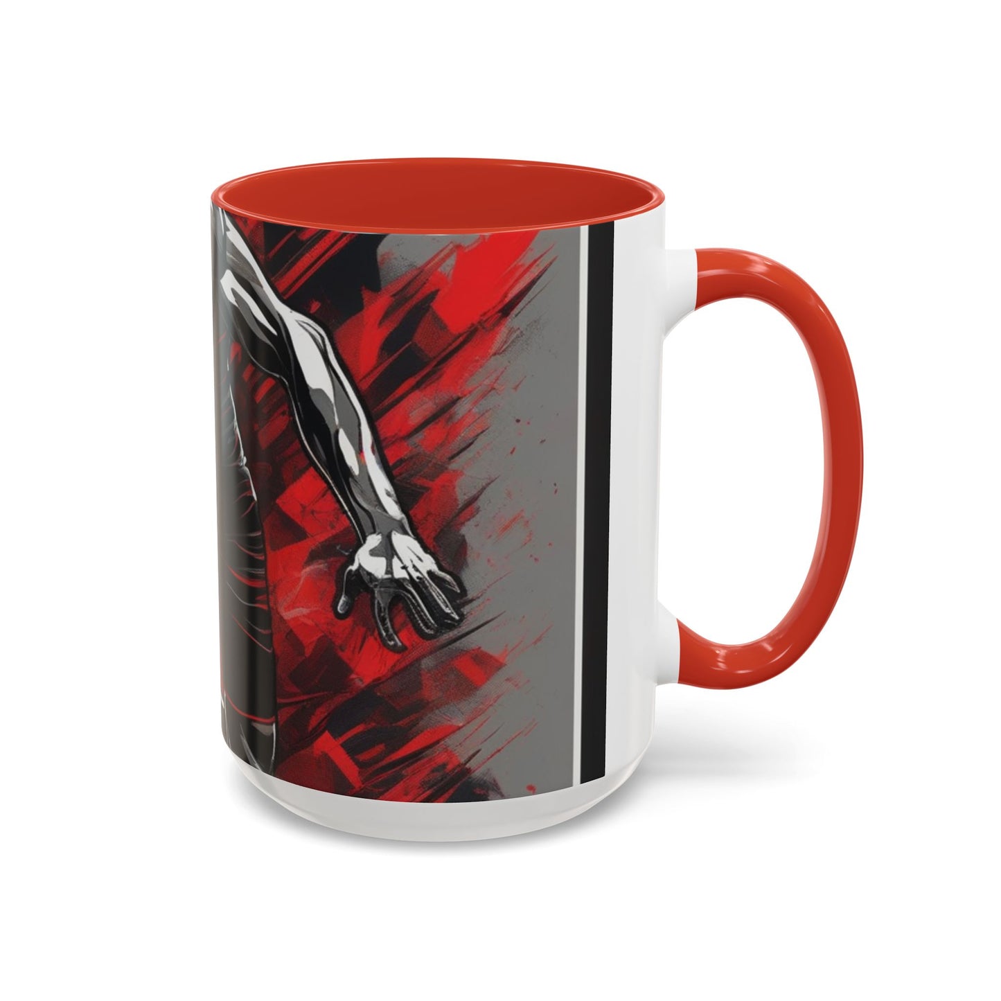 boostlete-field-day-scene-sprinter-glitch-badge-0284 — Accent Mug 11oz/15oz
