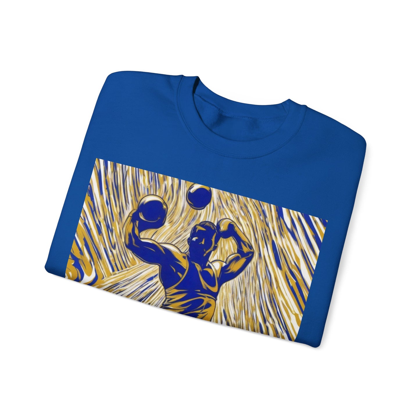 boostlete-rise-grind-scene-kettlebell-speed-engraved-0180 — Unisex Heavy Blend Crewneck Sweatshirt (Gildan)