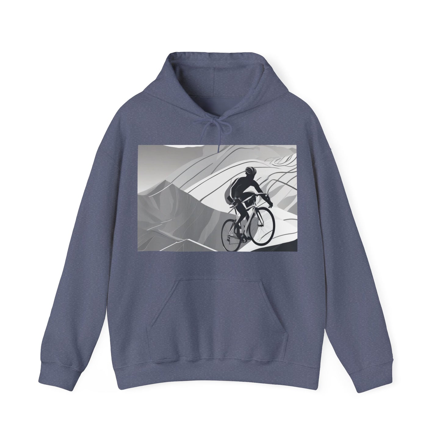 boostlete-recovery-progress-scene-cyclist-motion-vector-0808 — Unisex Heavy Blend Hoodie (G18500)