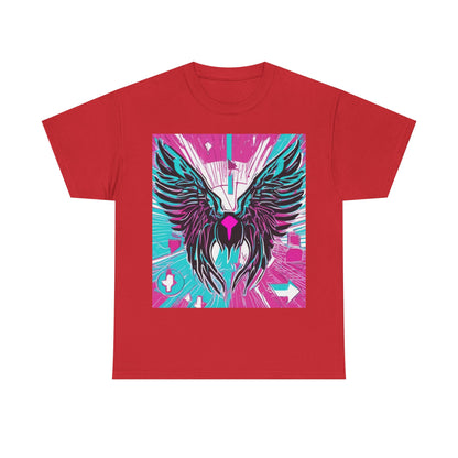 boostlete-am-crew-icon-wings-outline-line-art-0282 — Unisex Heavy Cotton Tee (Gildan 5000)