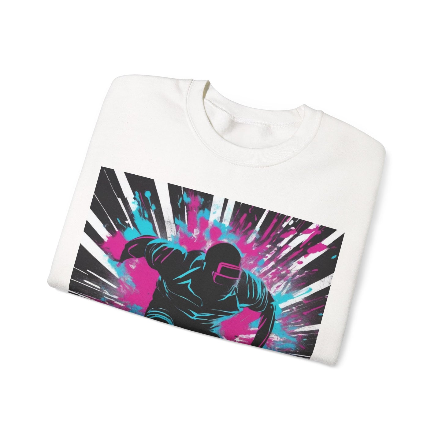 boostlete-recovery-progress-scene-sprinter-chalk-bold-0220 — Unisex Heavy Blend Crewneck Sweatshirt (Gildan)