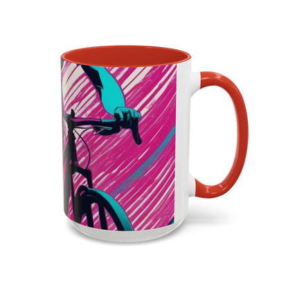 boostlete-field-day-scene-cyclist-glitch-engraved-0256 — Accent Mug 11oz/15oz