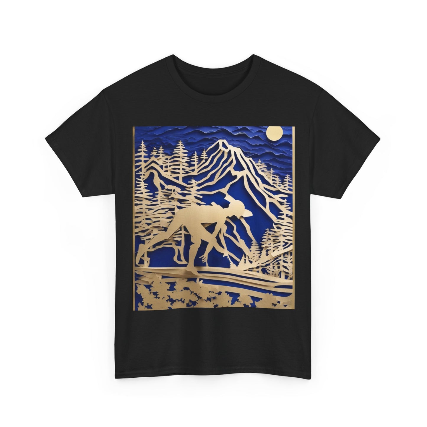 boostlete-recovery-progress-scene-trail-3d-paper-0176 — Unisex Heavy Cotton Tee (Gildan 5000)