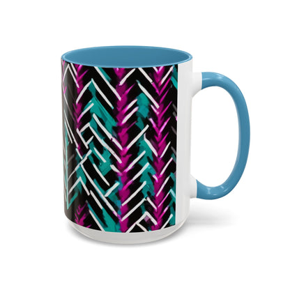 boostlete-recovery-progress-pattern-chevron-retro-0243 — Accent Mug 11/15oz