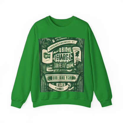 boostlete-am-crew-type-charge-ahead-banner-paper-0965 — Unisex Heavy Blend Crewneck (G18000)