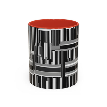boostlete-recovery-progress-pattern-barcode-isometric-1023 — Accent Mug 11/15oz