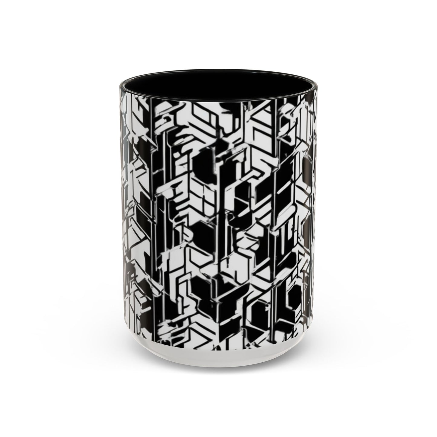 boostlete-field-day-pattern-micro-blueprint-0927 — Accent Mug 11/15oz