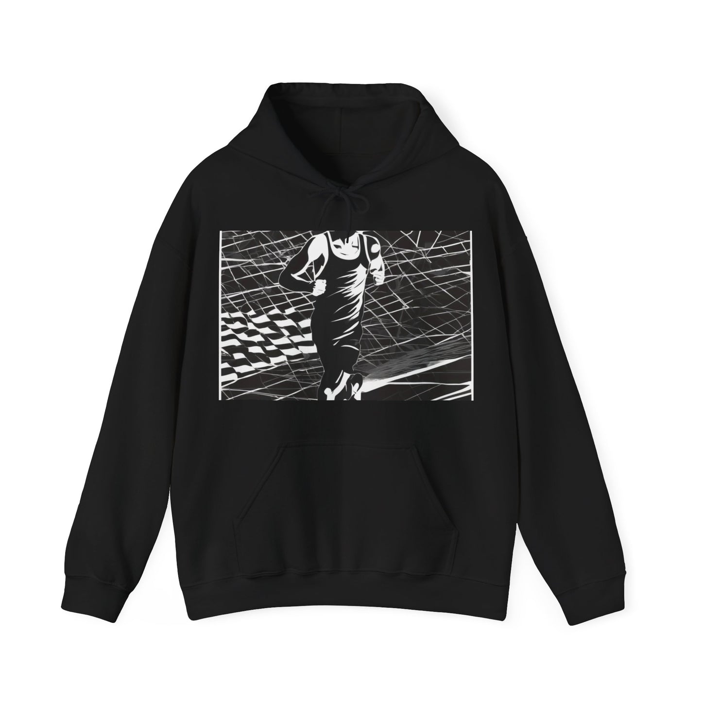 boostlete-headspace-scene-marathoner-speed-geometric-0816 — Unisex Heavy Blend Hoodie (G18500)