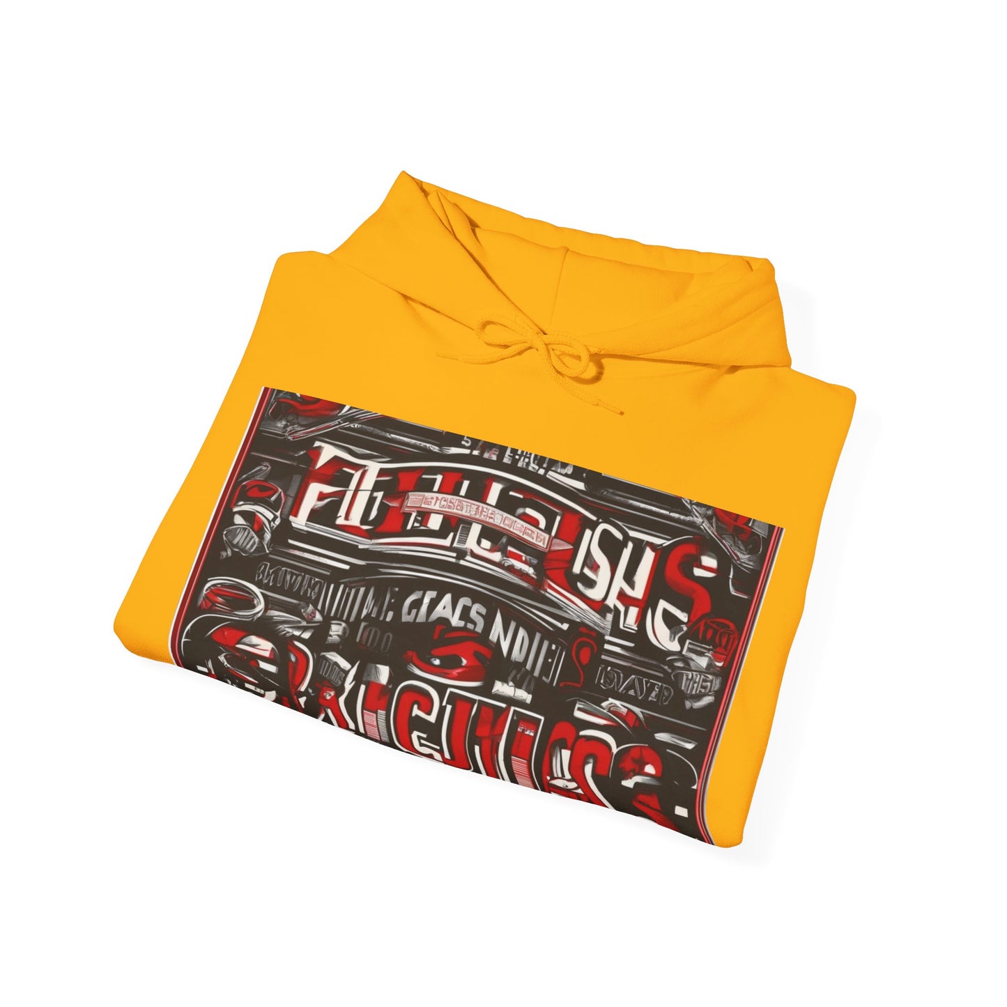 boostlete-iron-intent-type-sin-excusas-arc-retro-0157 — Unisex Heavy Blend Hooded Sweatshirt (Gildan)