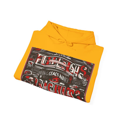 boostlete-iron-intent-type-sin-excusas-arc-retro-0157 — Unisex Heavy Blend Hooded Sweatshirt (Gildan)