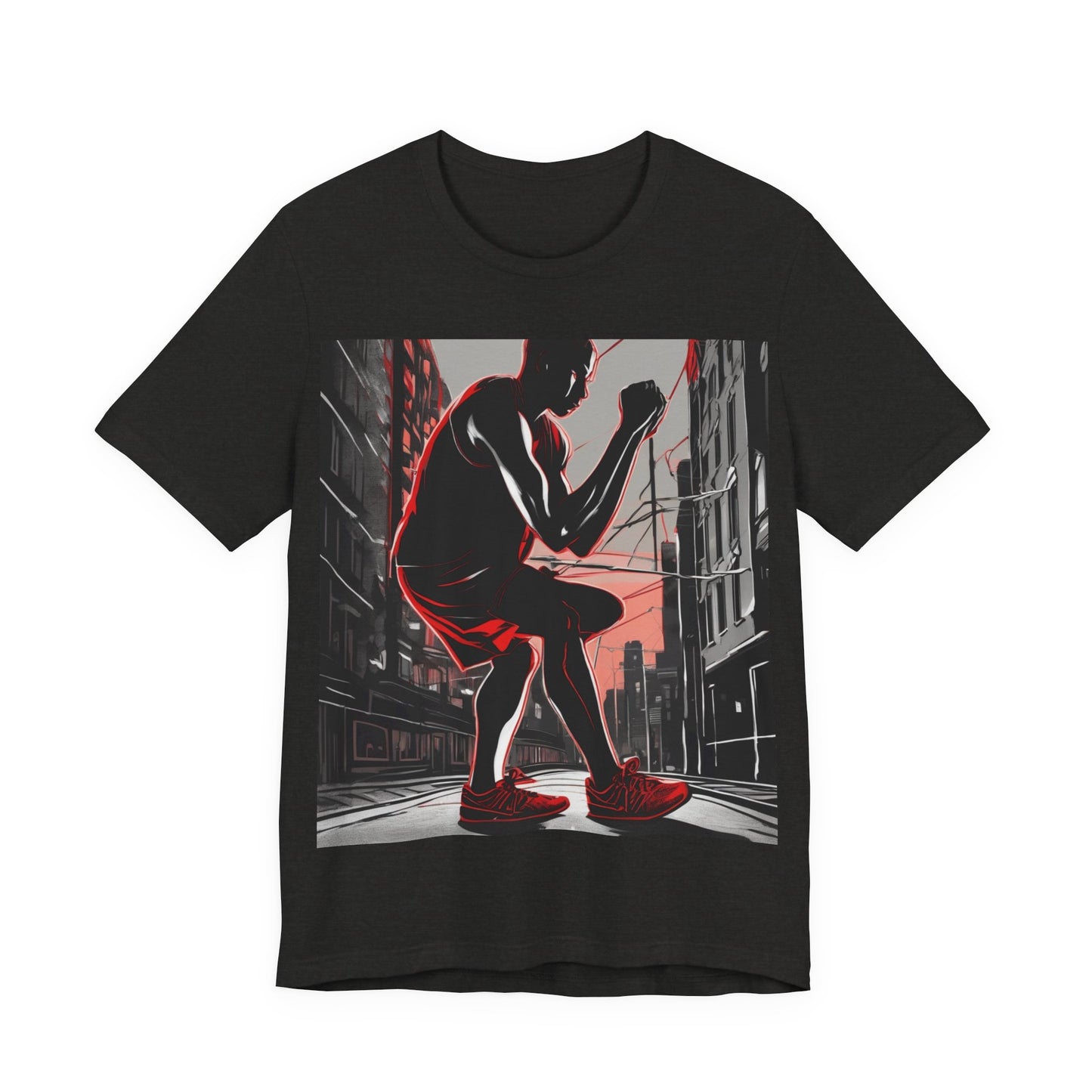 boostlete-am-crew-scene-runner-high-retro-0268 — Unisex Jersey Short Sleeve (B+C 3001)