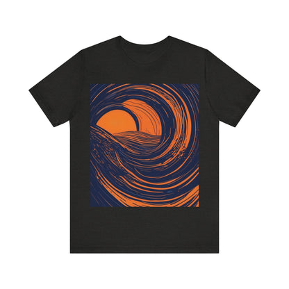 boostlete-rise-grind-icon-sunrise-speed-line-art-0202 — Unisex Jersey Short Sleeve (B+C 3001)