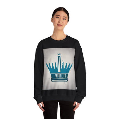 boostlete-am-crew-icon-crown-matte-industrial-0058 — Unisex Heavy Blend Crewneck Sweatshirt (Gildan)