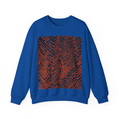 boostlete-field-day-pattern-ekg-modern-0087 — Unisex Heavy Blend Crewneck Sweatshirt (Gildan)