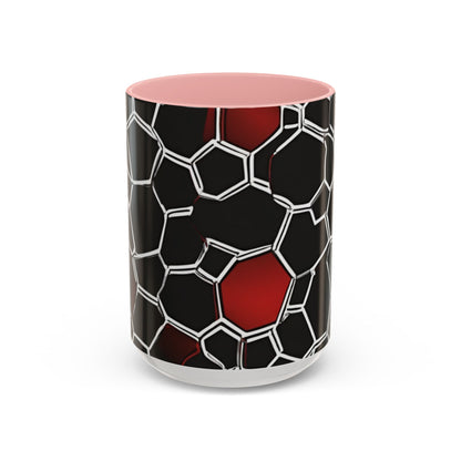 boostlete-quiet-power-pattern-hex-vector-0039 — Accent Mug 11/15oz
