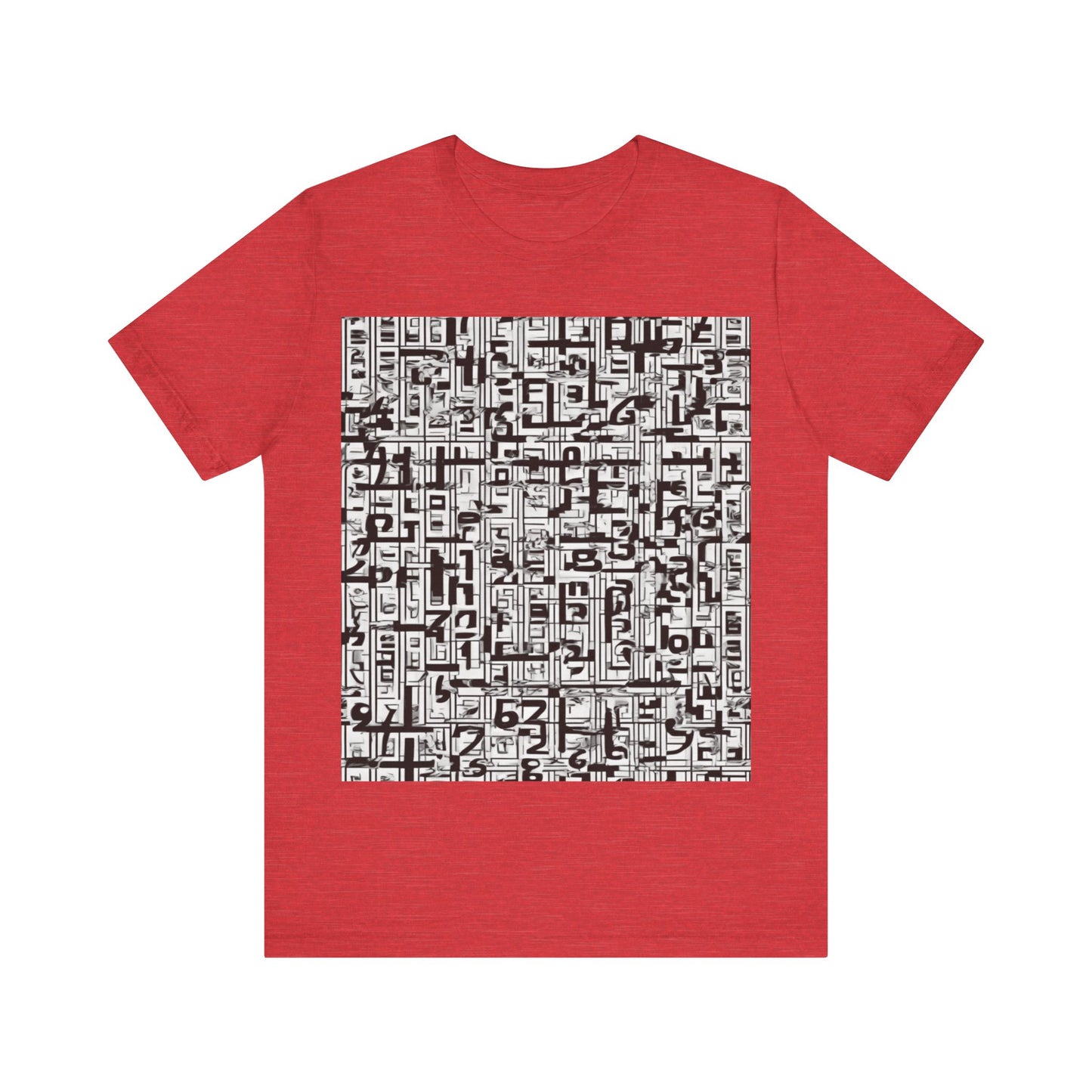 boostlete-boost-mode-pattern-plate-number-engraved-0103 — Unisex Jersey Short Sleeve (B+C 3001)