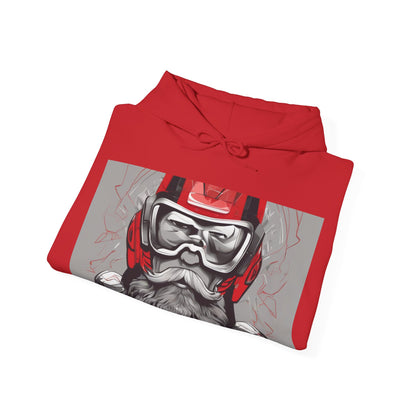 boostlete-pr-season-type-calm-is-a-superpower-outline-over-solid-isometric-0413 — Unisex Heavy Blend Hooded Sweatshirt (Gildan)