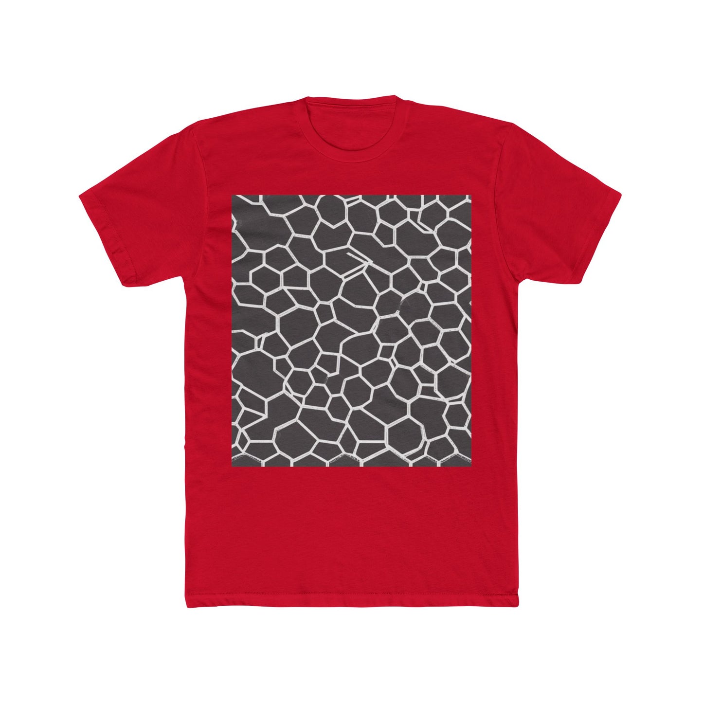 boostlete-iron-intent-pattern-hex-blueprint-0063 — Unisex Cotton Crew Tee (NL 3600)