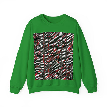 boostlete-field-day-pattern-diagonal-paper-0287 — Unisex Heavy Blend Crewneck Sweatshirt (Gildan)