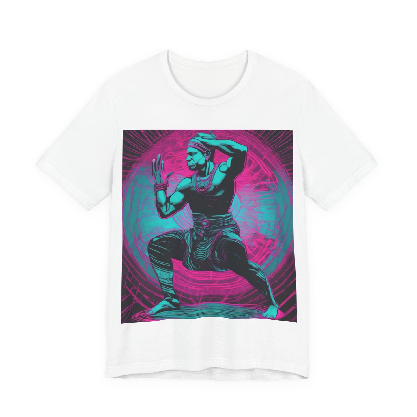 boostlete-rise-grind-scene-yogi-motion-line-art-0240 — Unisex Jersey Short Sleeve (B+C 3001)