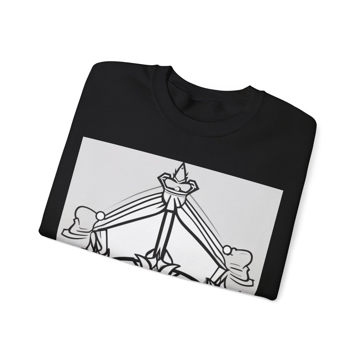 boostlete-quiet-power-icon-crown-outline-badge-0130 — Unisex Heavy Blend Crewneck Sweatshirt (Gildan)