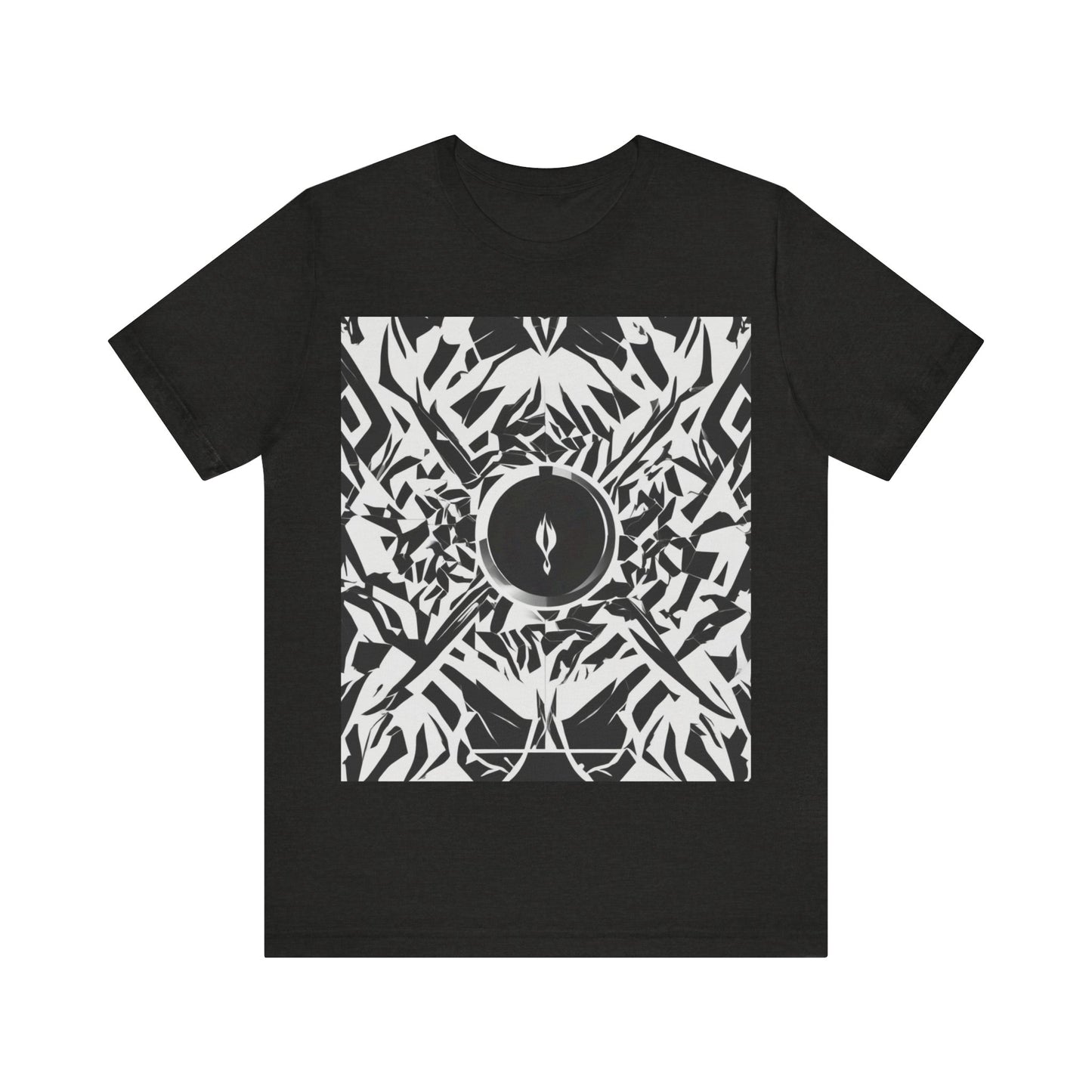 boostlete-am-crew-icon-flame-matte-geometric-0286 — Unisex Jersey Short Sleeve (B+C 3001)