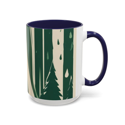 boostlete-quiet-power-icon-water-glitch-retro-0186 — Accent Mug 11oz/15oz