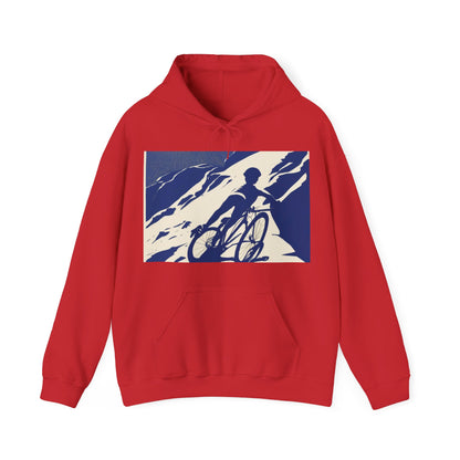 boostlete-am-crew-scene-cyclist-offset-bold-0008 — Unisex Heavy Blend Hooded Sweatshirt (Gildan)