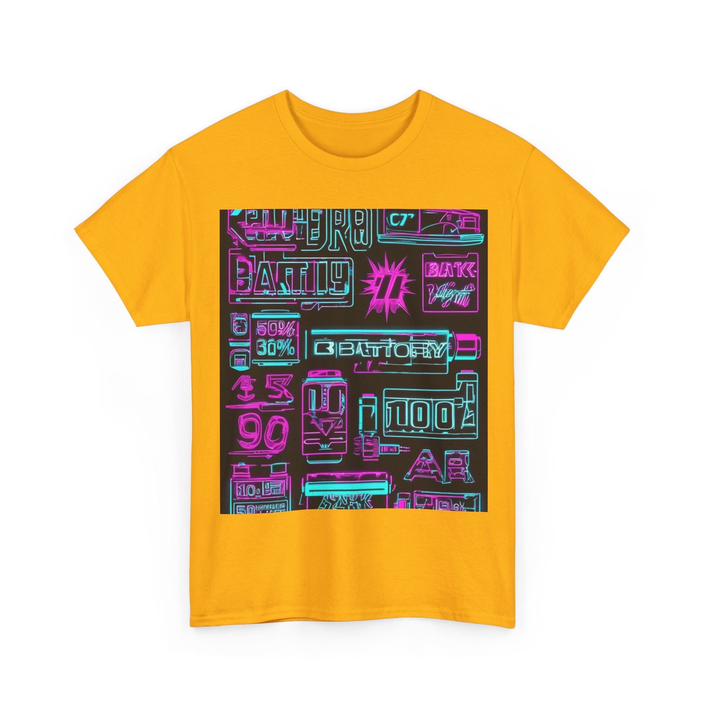 boostlete-rise-grind-type-battery-100-effort-split-blueprint-0205 — Unisex Heavy Cotton Tee (Gildan 5000)